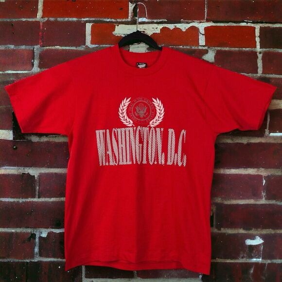 Vintage Screen Stars Large Washington D.C. Single Stitch T Shirt Made In USA - Picture 1 of 6